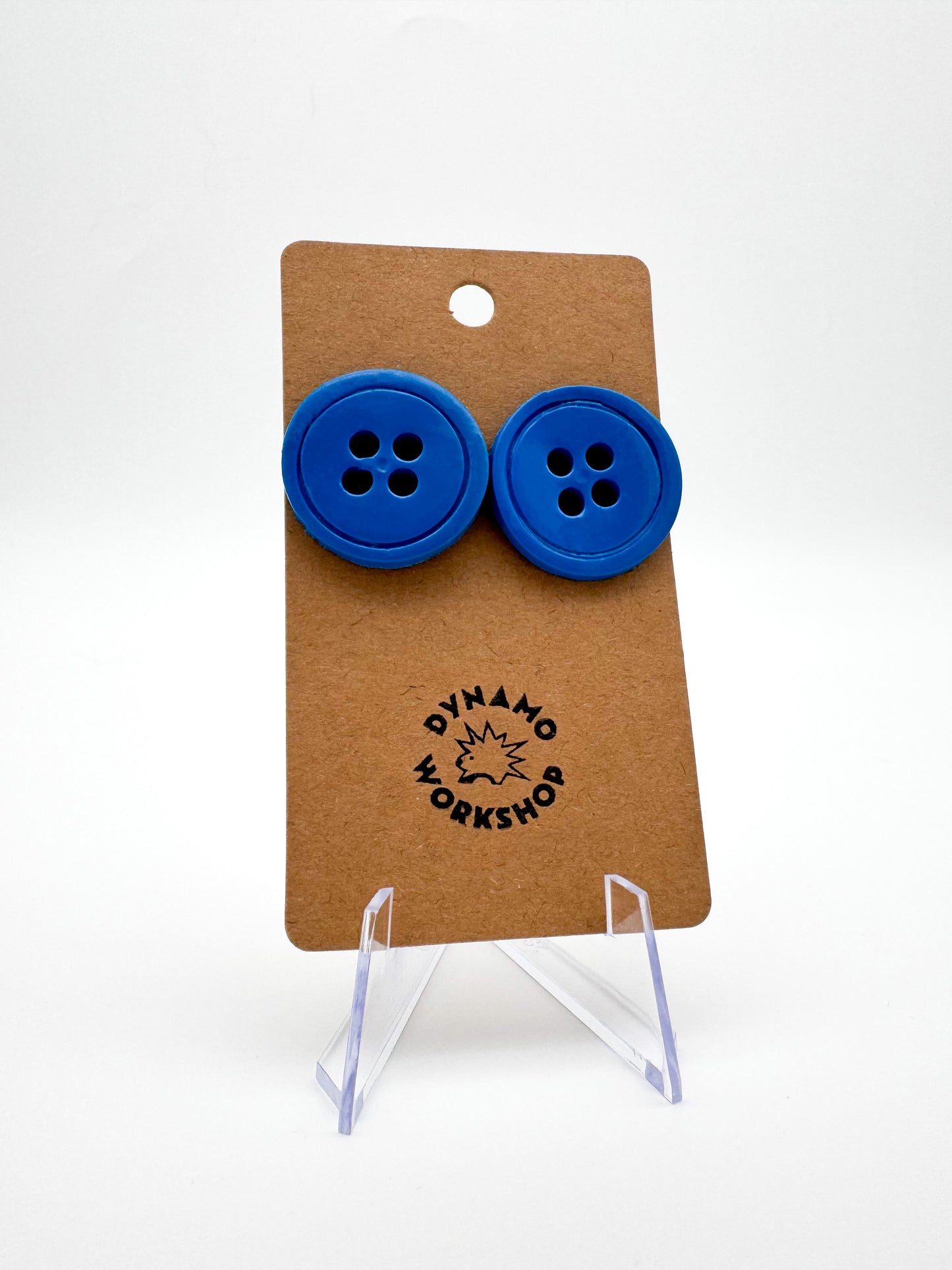 Button Stud Earrings