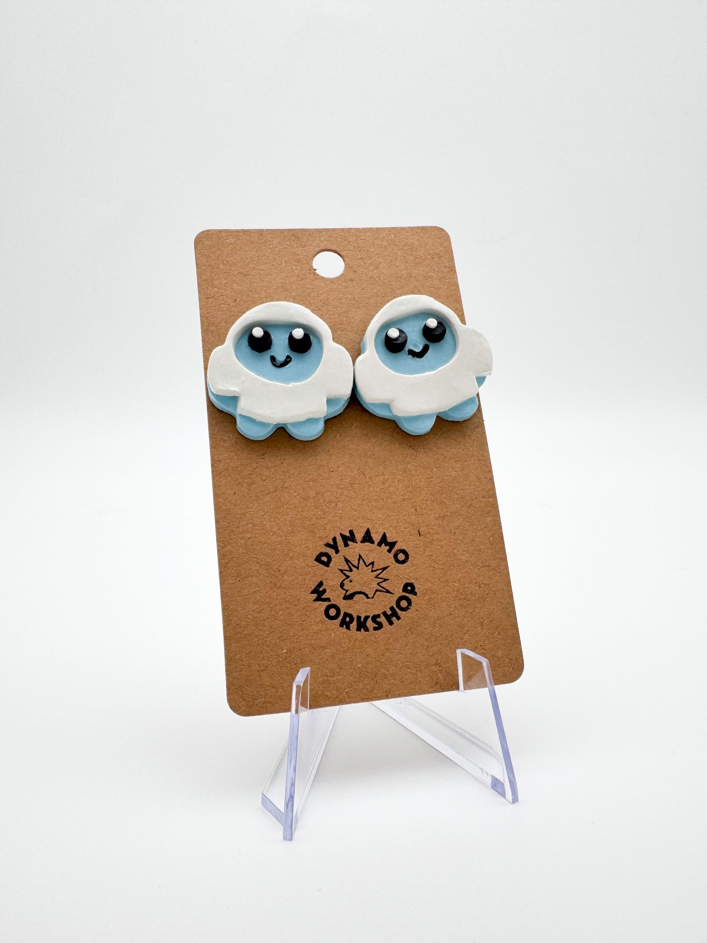 Blue Yeti Stud Earrings